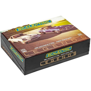 1961 Jaguar E-Type First Race Win Twin Pack Legends Collectors Edition C4062AF-Slot Cars-Scalextric-Show Us Ya Slotz