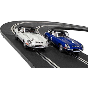 1961 Jaguar E-Type First Race Win Twin Pack Legends Collectors Edition C4062AF-Slot Cars-Scalextric-Show Us Ya Slotz