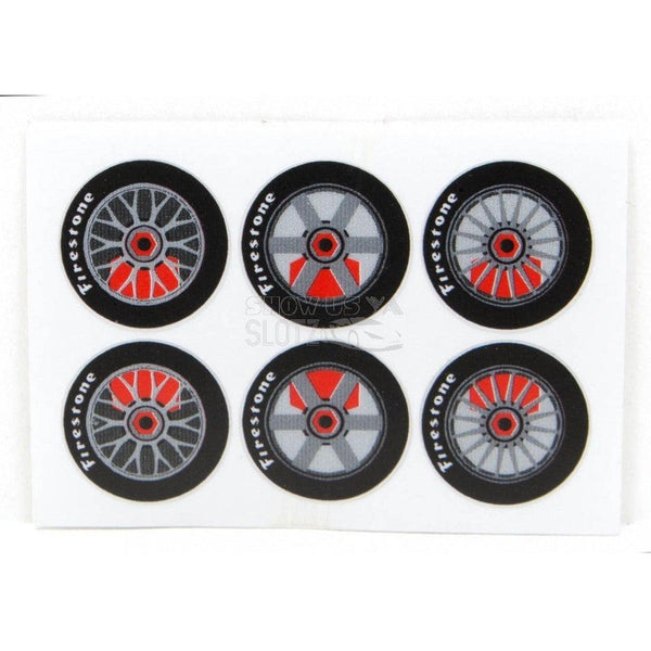JK Products Front Wheel FireStone Stickers S37