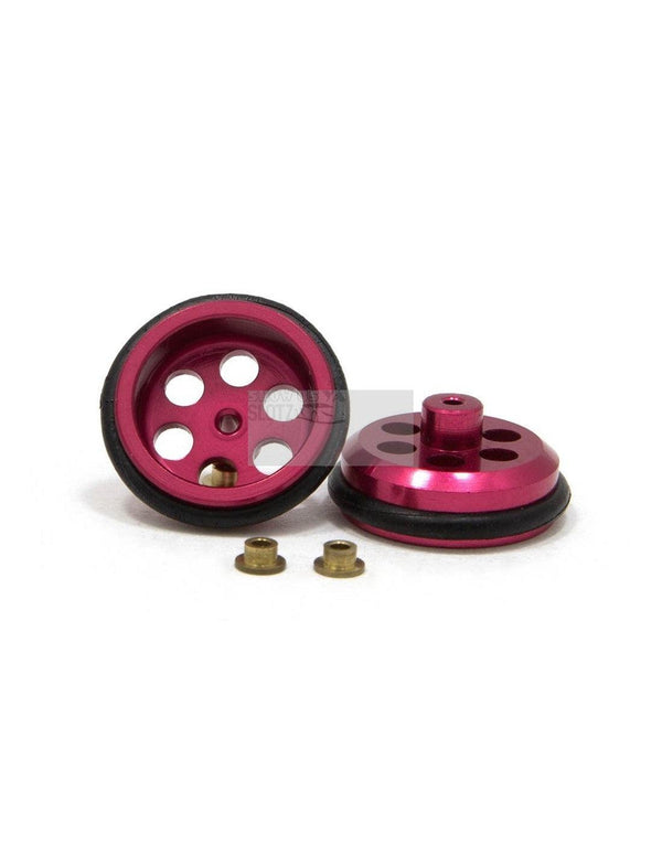 JK Products 5/8D 3/64 Axle Drilled Front Wheels Red T127AOR